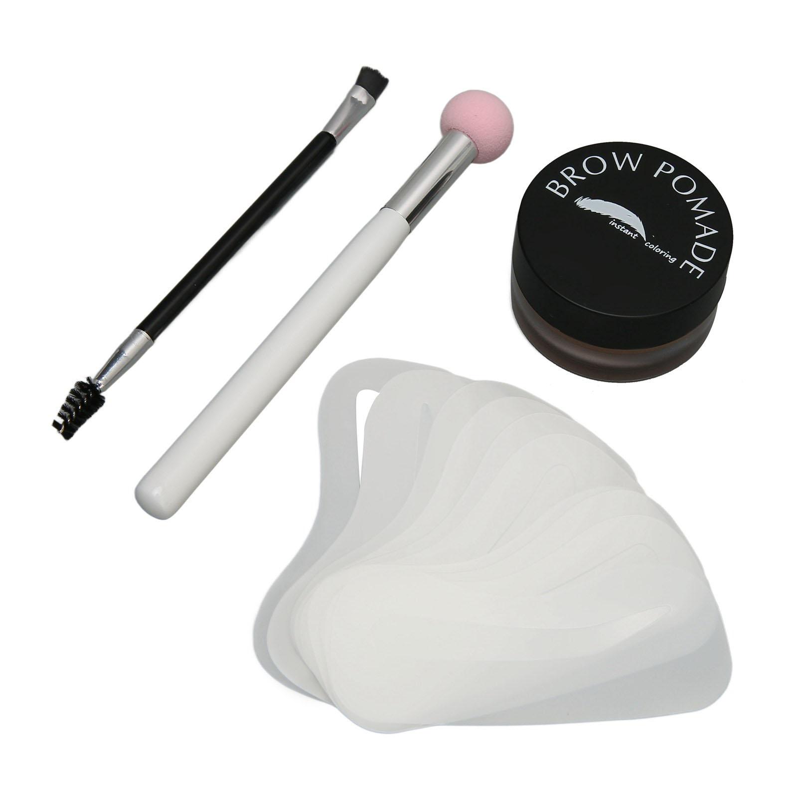 Eyebrow Cream Stencil Kit Makeup Waterproof Brow Cream Sponge Applicator Brush Template Set for Women
Eyebrow Cream Stencil Kit Makeup Waterproof Brow Cream Sponge Applicator Brush Template Set for Women