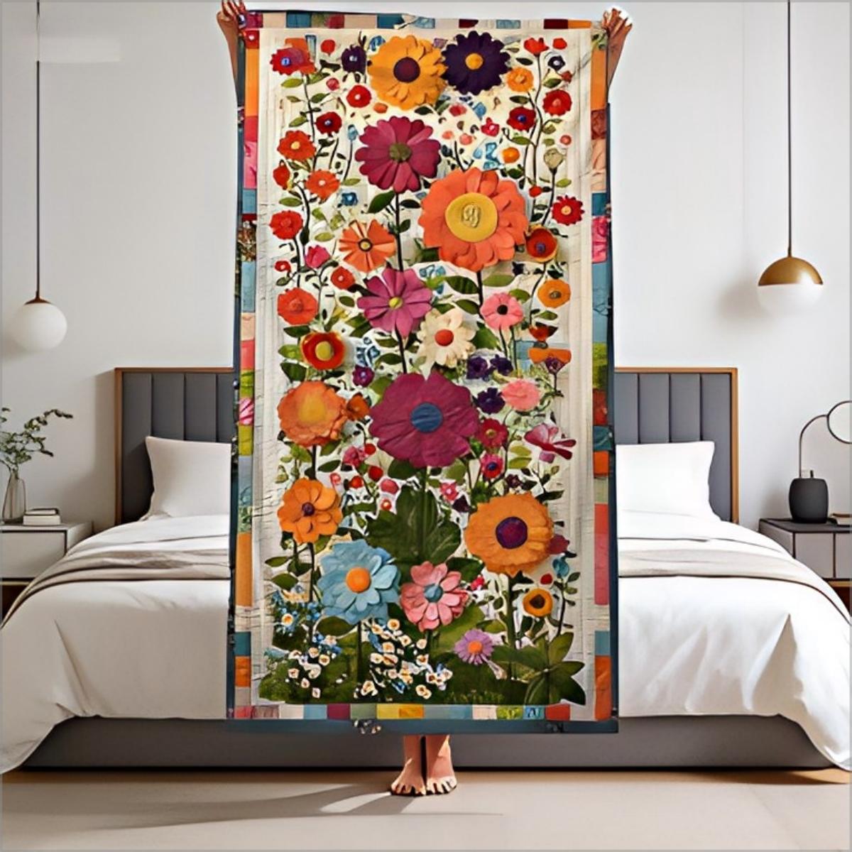 Sided Boho Vintage Floral Quilt Pillow Cover Embroidered Sunflower Daisy Flower Print Soft Throw Pillow Case for Home Decor W30*H60(CM)
Sided Boho Vintage Floral Quilt Pillow Cover Embroidered Sunflower Daisy Flower Print Soft Throw Pillow Case for Home Decor W30*H60(CM)