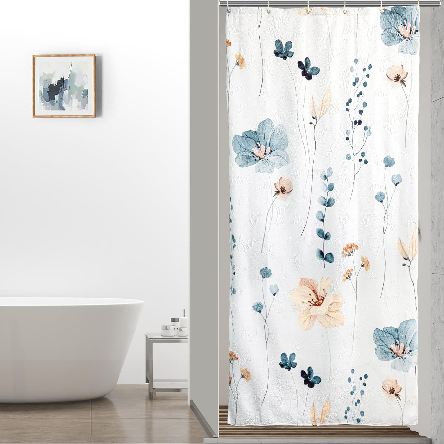 Floral Shower Curtain White Blue Pink Flowers Watercolor Design Bathroom Decor Elegant Bath Accessory Waterproof Fabric Home W60H190(CM)-1 Pcs
Floral Shower Curtain White Blue Pink Flowers Watercolor Design Bathroom Decor Elegant Bath Accessory Waterproof Fabric Home W60H190(CM)-1 Pcs