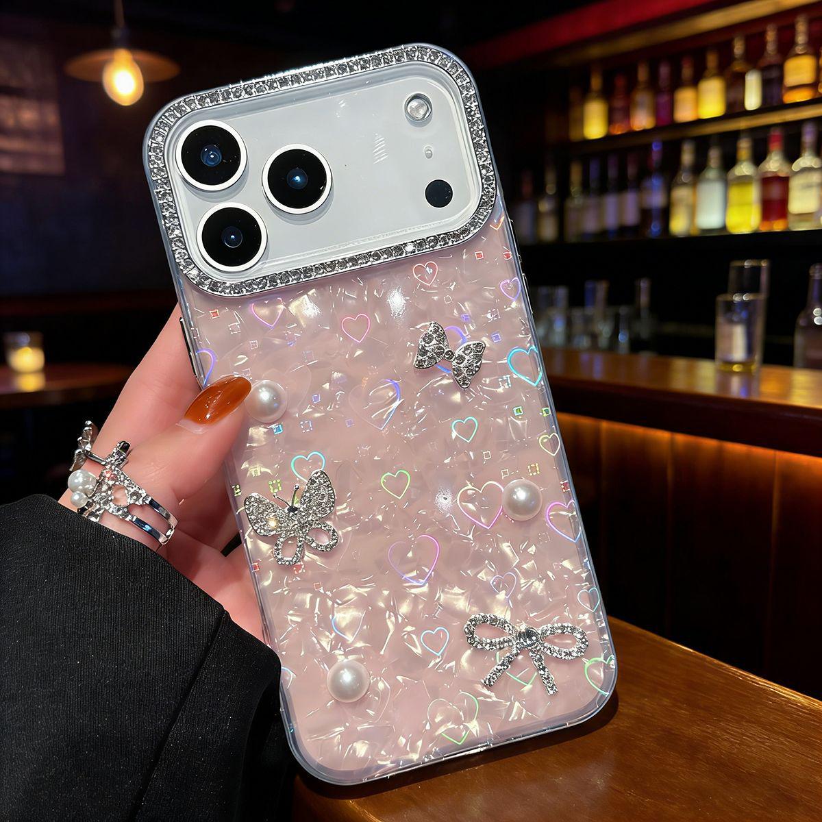 3D Pearl Bow Phone Case for iPhone 17 Pro Max/15/12/11 - Shell Pattern Design for Women 15 Pro Max
3D Pearl Bow Phone Case for iPhone 17 Pro Max/15/12/11 - Shell Pattern Design for Women 15 Pro Max
