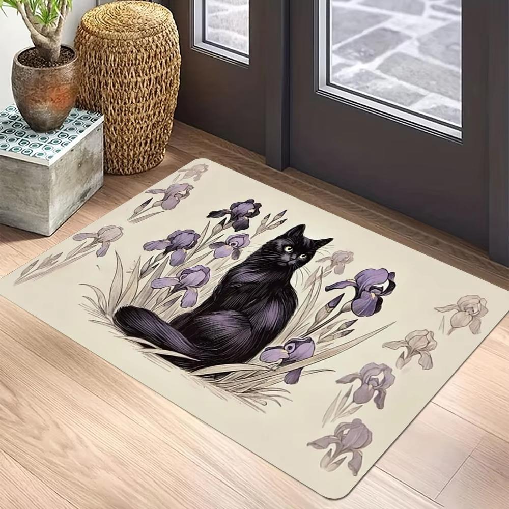 VIKAMA Cute Cartoon Kitten Carpet Black Stain-Resistant Doormat Welcome Mat Rug For Bedroom Carpet For Live Room Home Decor 40X60CM (1.3X2FT
VIKAMA Cute Cartoon Kitten Carpet Black Stain-Resistant Doormat Welcome Mat Rug For Bedroom Carpet For Live Room Home Decor 40X60CM (1.3X2FT