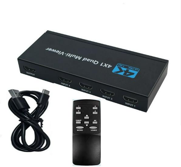 4K HDMI 4-to-1 Splitter: Seamless Switching, 4-Screen Support, 1080p/4K
4K HDMI 4-to-1 Splitter: Seamless Switching, 4-Screen Support, 1080p/4K