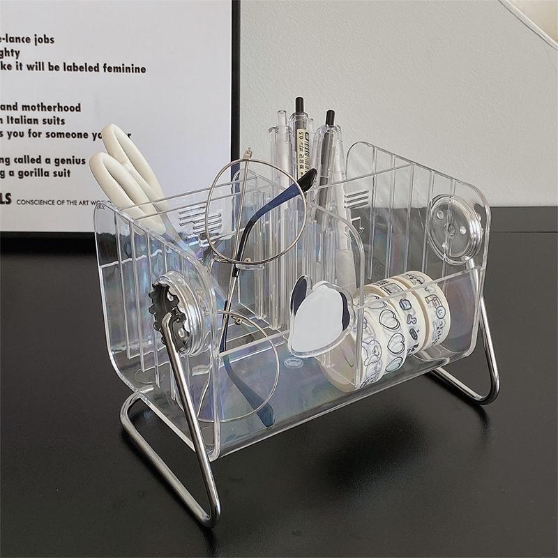 Держатель для кистей для макияжа, ящик для хранения пульта дистанционного управления, настольный ящик для хранения, стойка для хранения различных вещей 1pc 
Держатель для кистей для макияжа, ящик для хранения пульта дистанционного управления, настольный ящик для хранения, стойка для хранения различных вещей 1pc