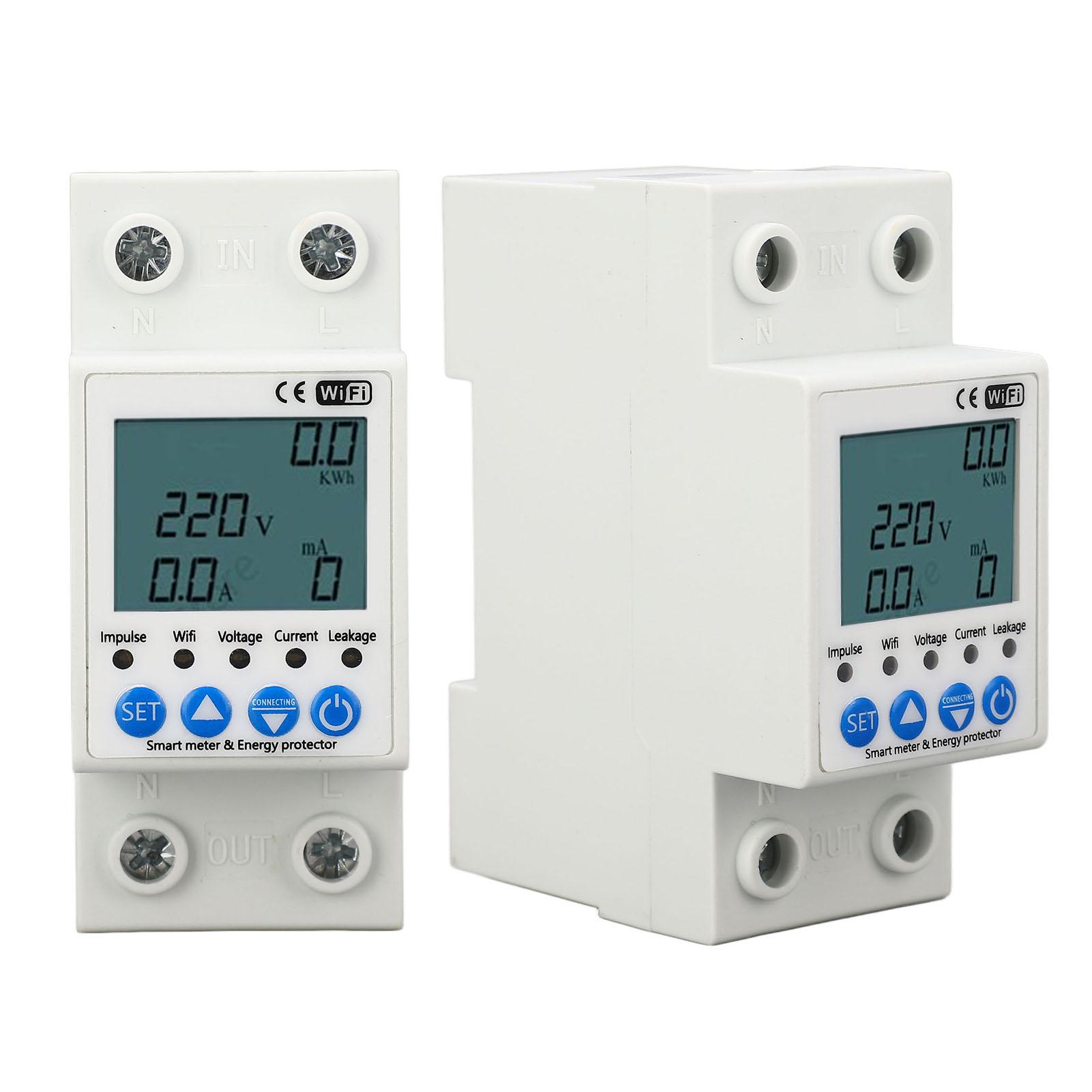 Перемикач захисту від витоку Wi-Fi Smart Remote Автоматичний автоматичний вимикач із повторним включенням AC220V 63A
Перемикач захисту від витоку Wi-Fi Smart Remote Автоматичний автоматичний вимикач із повторним включенням AC220V 63A