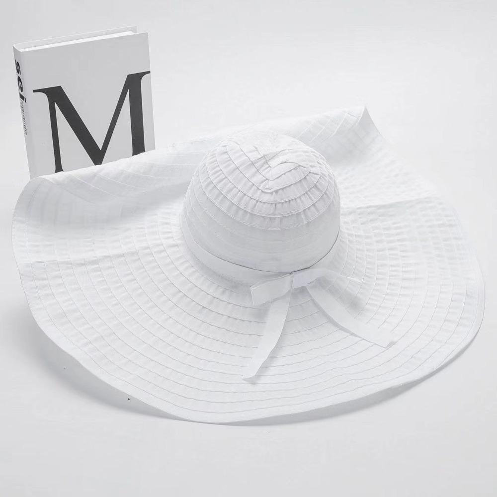 Солнцезащитная шляпа с защитой от УФ-лучей, шляпа с очень широкими полями и бантом, пляжная шляпа, летняя шляпа для путешествий, солнцезащитная шляпа белый
Солнцезащитная шляпа с защитой от УФ-лучей, шляпа с очень широкими полями и бантом, пляжная шляпа, летняя шляпа для путешествий, солнцезащитная шляпа белый