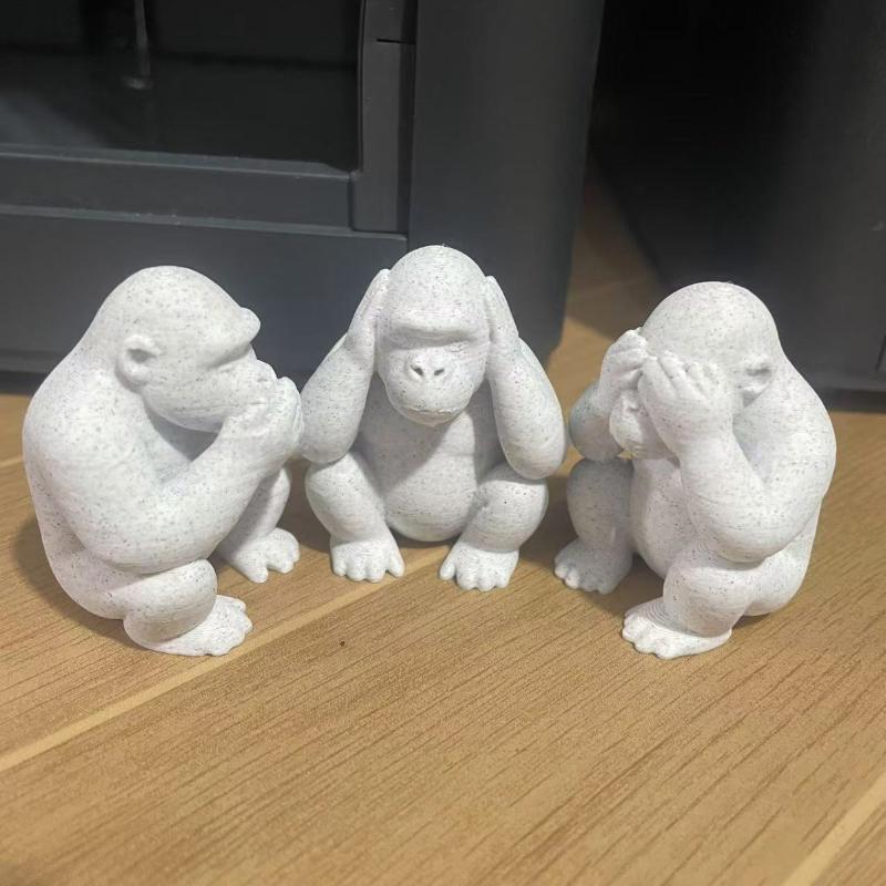 3 шт. 3D-печать Статуэтки Трех Обезьян Украшения Полуприсед Три Не Ждать Не Смотреть Не Слушать Не Говорить Обезьяна Украшение для Гостиной A2
3 шт. 3D-печать Статуэтки Трех Обезьян Украшения Полуприсед Три Не Ждать Не Смотреть Не Слушать Не Говорить Обезьяна Украшение для Гостиной A2