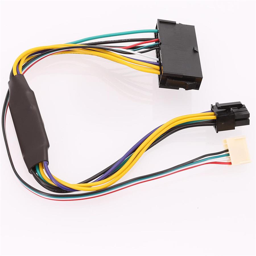PSU Power Supply Cable with Adapter 24-Pin to Motherboard with 2 Ports 6-Pin for HP Z220 Z230 SFF Server Workstation 30cm
PSU Power Supply Cable with Adapter 24-Pin to Motherboard with 2 Ports 6-Pin for HP Z220 Z230 SFF Server Workstation 30cm