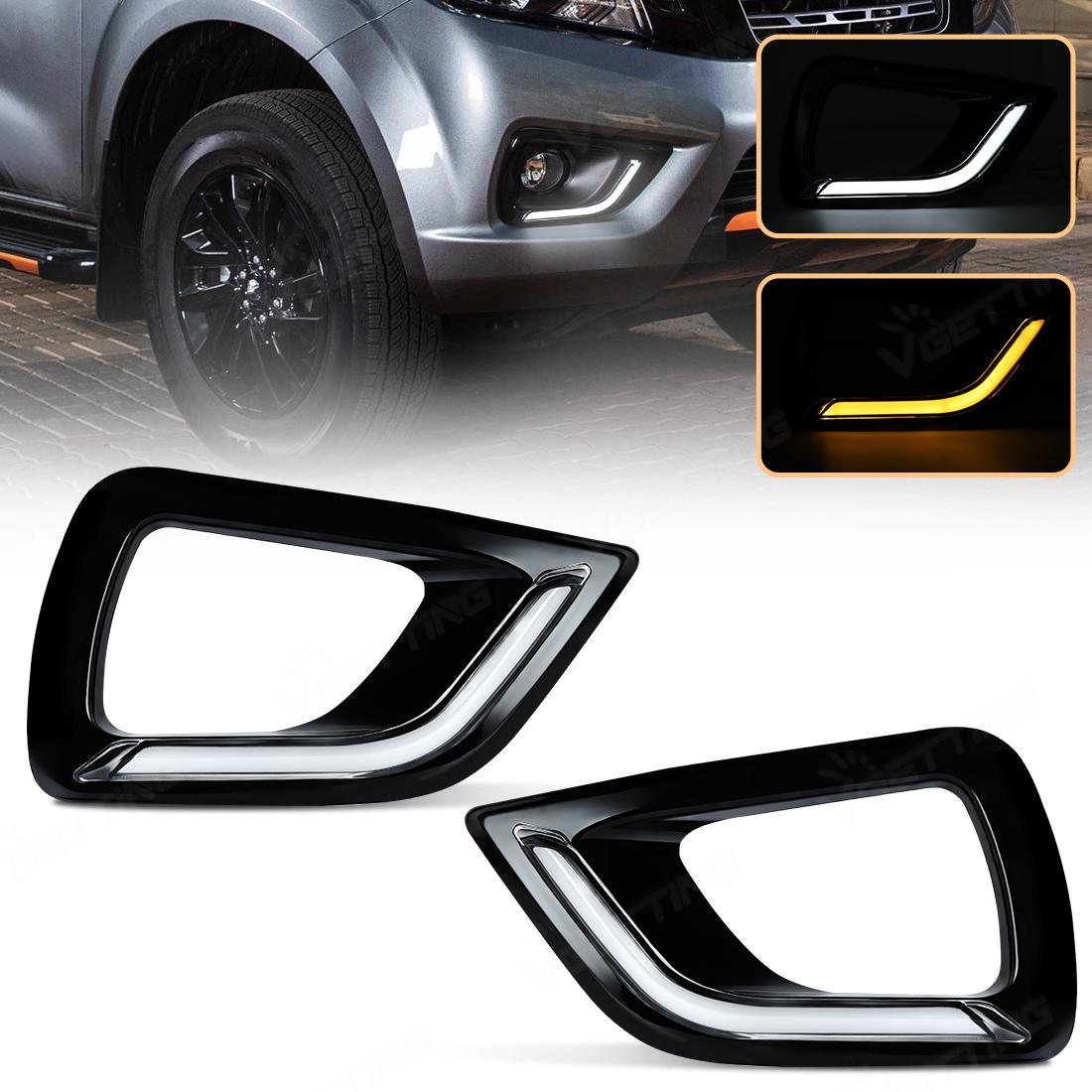 1 Pair For Nissan Navara NP300 2015 2016 2017 2018 Daytime Running Light Yellow Turn Signal Lamp Chrome/Black Cover LED DRL Yellow White
1 Pair For Nissan Navara NP300 2015 2016 2017 2018 Daytime Running Light Yellow Turn Signal Lamp Chrome/Black Cover LED DRL Yellow White