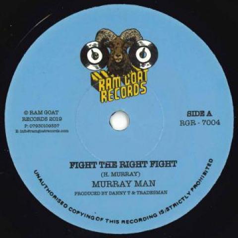 7inch Record MURRAY MAN - Fight The Right Fight / Version RGR7004 Ram Goat 2019 UK Reggae, Ska & Dub
7inch Record MURRAY MAN - Fight The Right Fight / Version RGR7004 Ram Goat 2019 UK Reggae, Ska & Dub