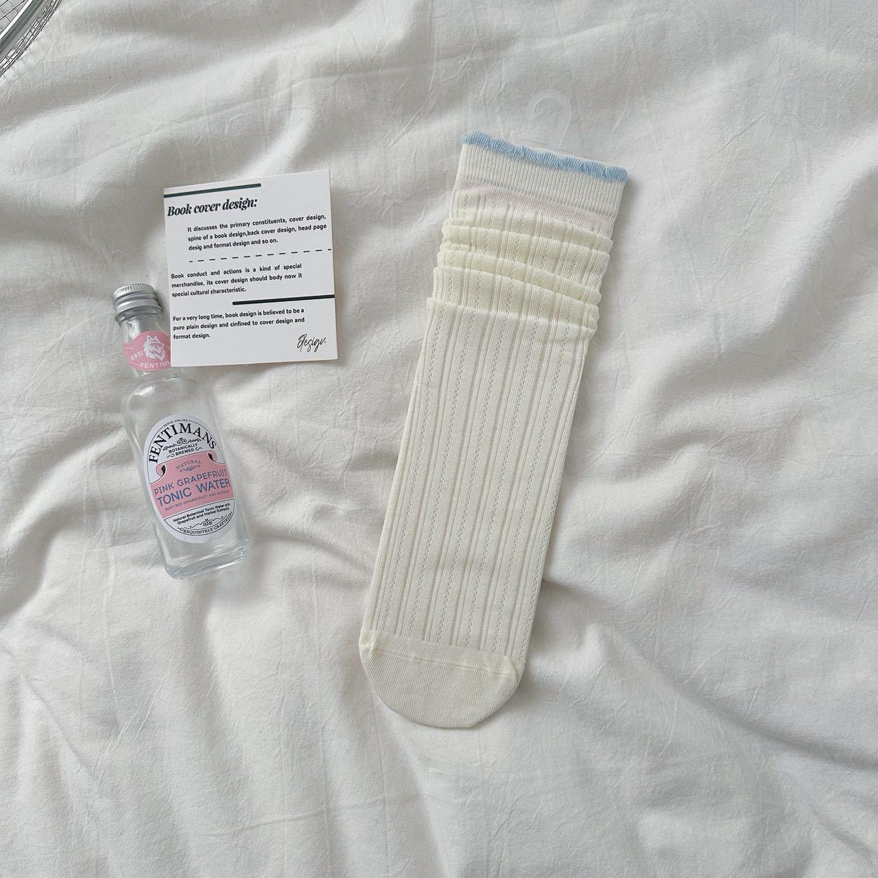 Spring/Summer Women s Mid-Calf Breathable Thin Floral & Polka Dot Socks, Versatile Seamless Sweet Ruffle Style One Size
Spring/Summer Women s Mid-Calf Breathable Thin Floral & Polka Dot Socks, Versatile Seamless Sweet Ruffle Style One Size