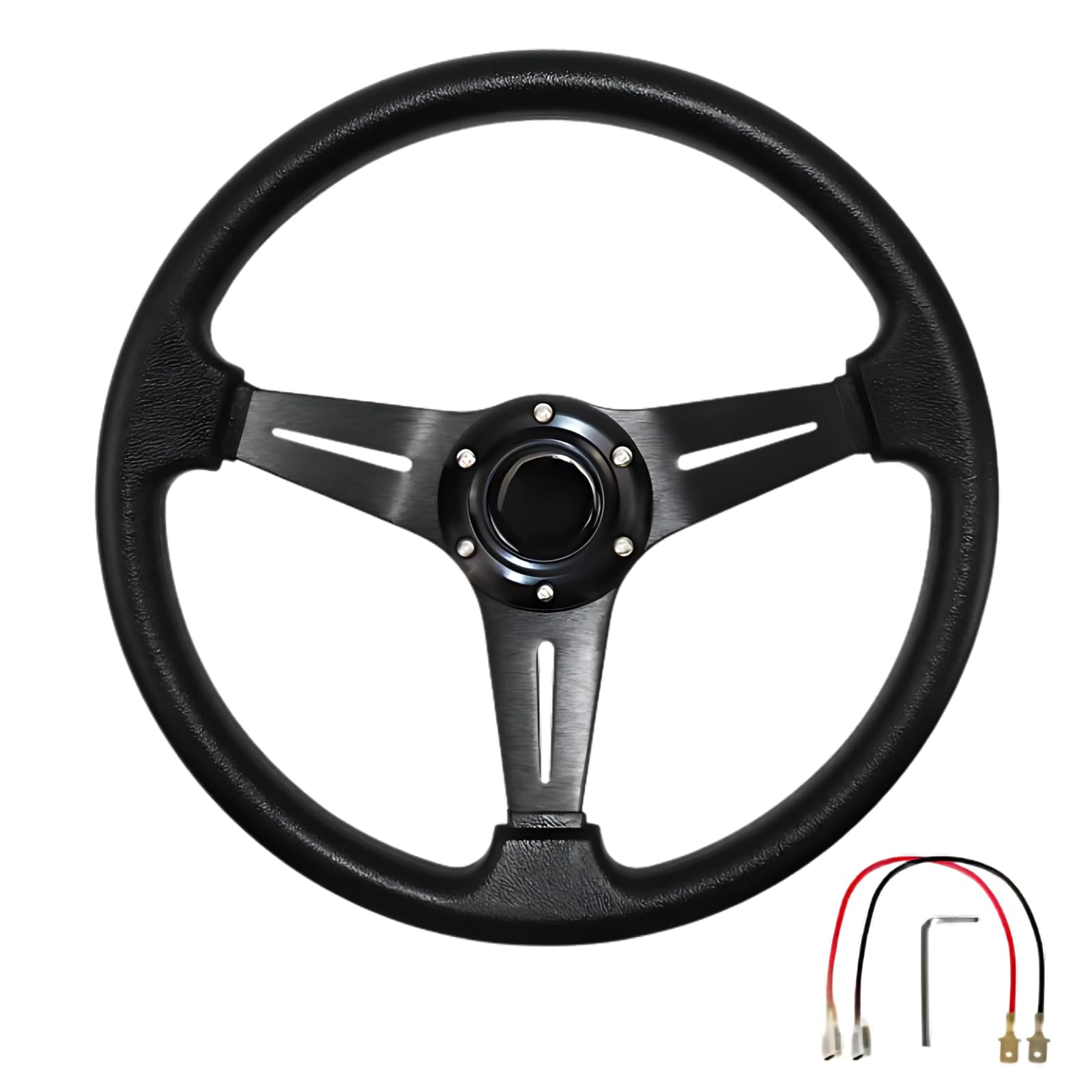 YSKSTORE Рулевое колесо, 350 мм 14 дюймов, Легкая ПУ кожа, Индивидуальная замена для рулевого колеса салона автомобиля
YSKSTORE Рулевое колесо, 350 мм 14 дюймов, Легкая ПУ кожа, Индивидуальная замена для рулевого колеса салона автомобиля