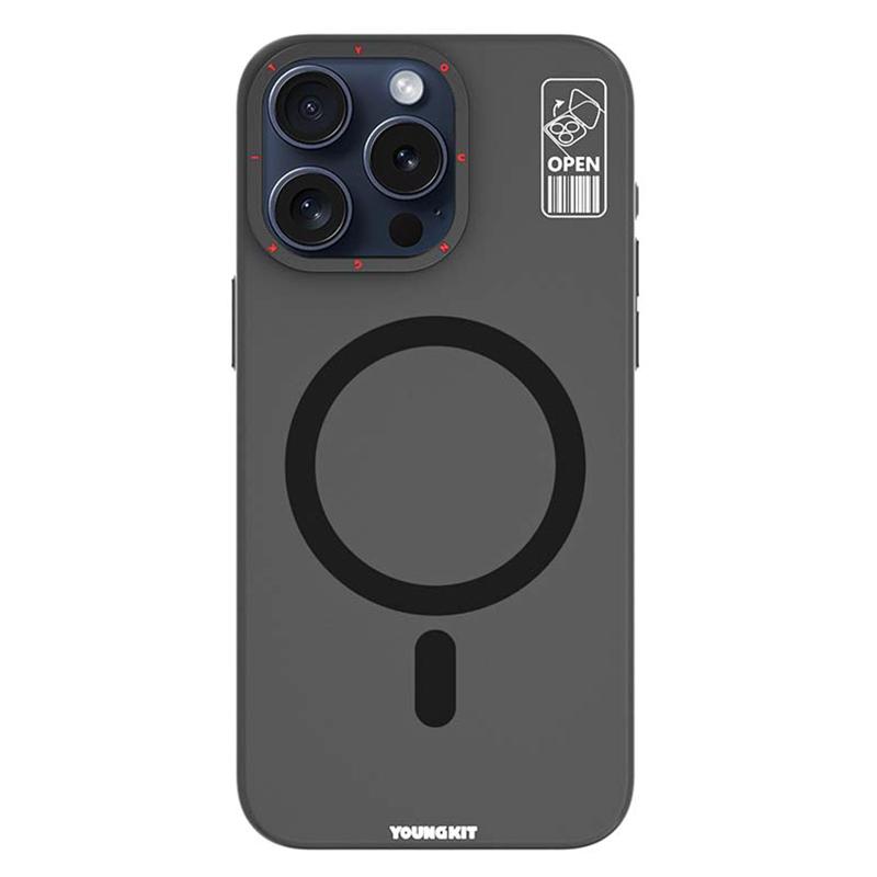 YOUNGKIT PC+TPU Phone Case for iPhone 15 Pro Kickstand Matte Anti-fingerprint Cover Compatible with MagSafe Grey
YOUNGKIT PC+TPU Phone Case for iPhone 15 Pro Kickstand Matte Anti-fingerprint Cover Compatible with MagSafe Grey