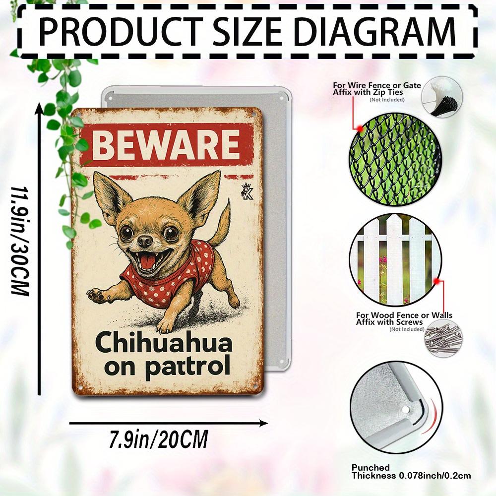 Vintage Metal Sign x Patrol Chiwawa Dog Rustic Iron Art for Home Yard Fun Gift for Pet Lovers 20x30cm(7.8x11.8inch)
Vintage Metal Sign x Patrol Chiwawa Dog Rustic Iron Art for Home Yard Fun Gift for Pet Lovers 20x30cm(7.8x11.8inch)