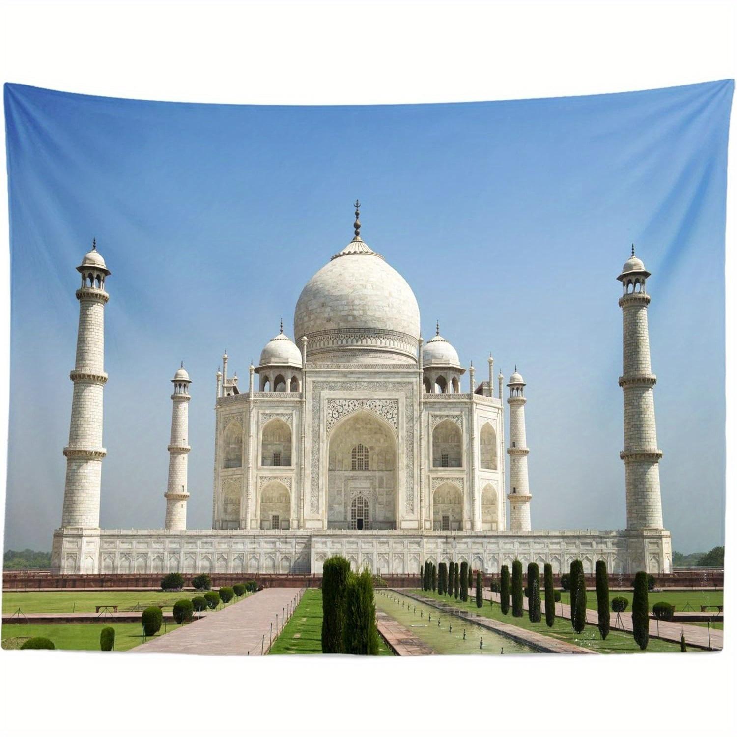 landscape of the Taj Mahal Palace Digital printing polyester wall hanging tapestry decorative Living room Office background gift 74x94cm(29x37in)
landscape of the Taj Mahal Palace Digital printing polyester wall hanging tapestry decorative Living room Office background gift 74x94cm(29x37in)