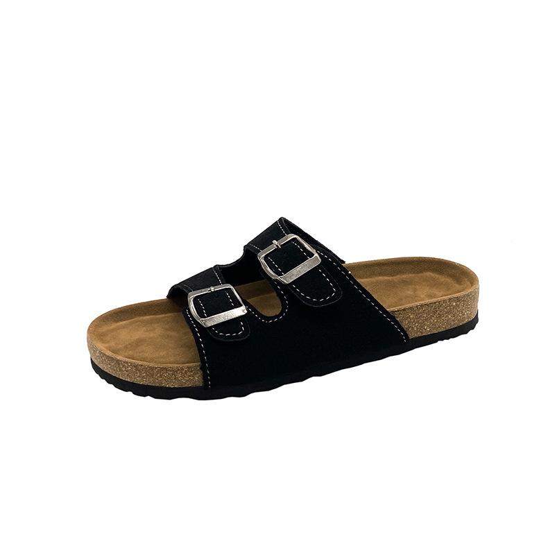 Летние тапочки Женские туфли с плоским ремешком Пряжки Повседневная обувь с двумя ремешками Шлепанцы на одно плечо 38 чёрный
Летние тапочки Женские туфли с плоским ремешком Пряжки Повседневная обувь с двумя ремешками Шлепанцы на одно плечо 38 чёрный