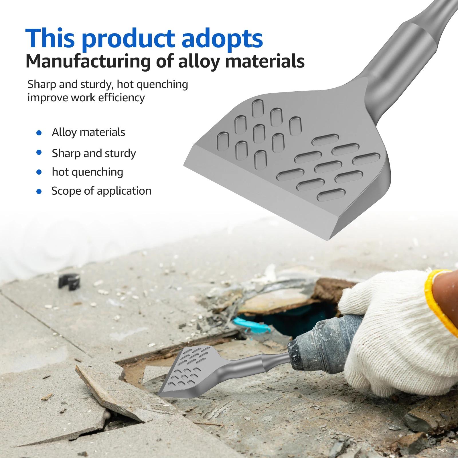 SDS Plus Зубило для плитки Карбідосплавне зубило для видалення плитки Інструмент Скребок для стін та підлоги для стандартного перфоратора SDS Plus silver
SDS Plus Зубило для плитки Карбідосплавне зубило для видалення плитки Інструмент Скребок для стін та підлоги для стандартного перфоратора SDS Plus silver