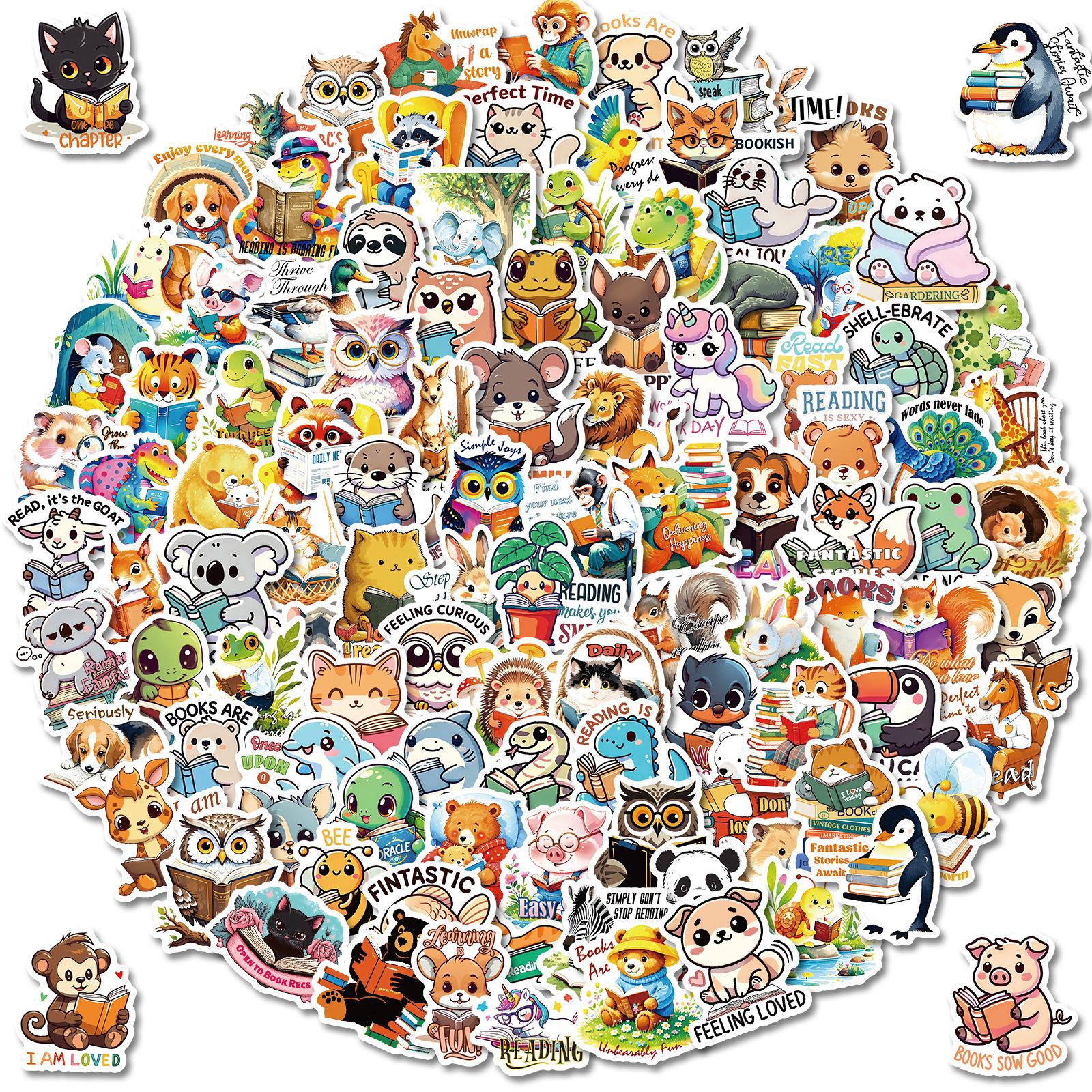 112 Cartoon Animal Reading Book Reading Text-On-Video Creative Stickers
112 Cartoon Animal Reading Book Reading Text-On-Video Creative Stickers
