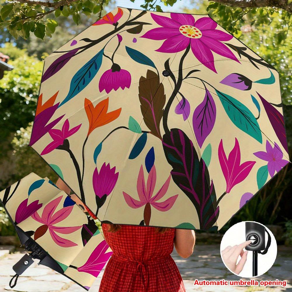 1pc Women s Automatic Folding Umbrella with & Auto Open/Close, 8-Rib Reinforced Frame - Lightweight Compact Portable Parasol f (as the picture,Iron&8K)
1pc Women s Automatic Folding Umbrella with & Auto Open/Close, 8-Rib Reinforced Frame - Lightweight Compact Portable Parasol f (as the picture,Iron&8K)