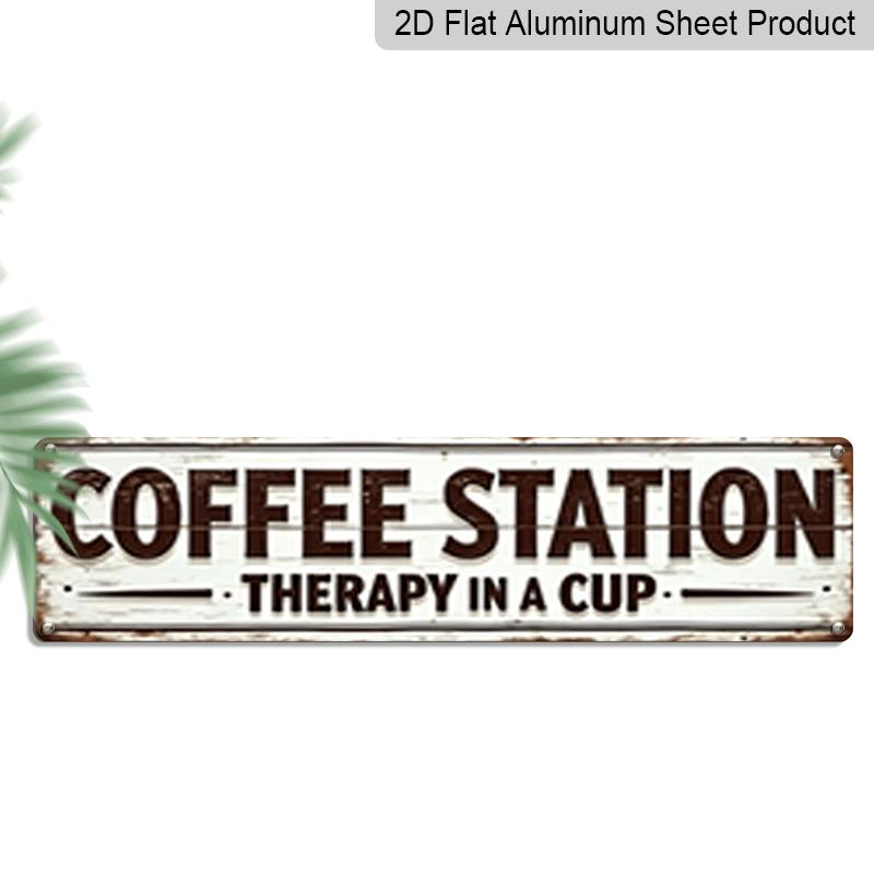 2D Flat, Vintage Station Sign - Rustic Farmhouse Shop Aluminum Decorative Sign with Station in A Cup - Large Size 15.7×3.94inch - Dark Brown 40cm x 10cm
2D Flat, Vintage Station Sign - Rustic Farmhouse Shop Aluminum Decorative Sign with Station in A Cup - Large Size 15.7×3.94inch - Dark Brown 40cm x 10cm
