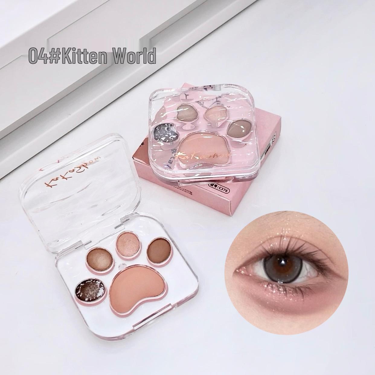 Kakashow Cat Paw Matte & Shimmer Earth Tones Eyeshadow Palette - Beginner Friendly & All-in-One 4x800mg + 2.8g
Kakashow Cat Paw Matte & Shimmer Earth Tones Eyeshadow Palette - Beginner Friendly & All-in-One 4x800mg + 2.8g