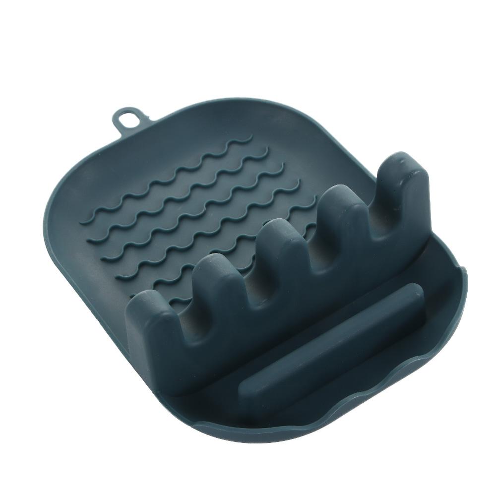 Kitchen Foldable Plastic Pot Lid Stand Spoon Rest Cutting Board Holder Utensil Rack тёмно-синий
Kitchen Foldable Plastic Pot Lid Stand Spoon Rest Cutting Board Holder Utensil Rack тёмно-синий