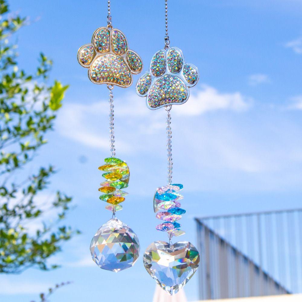 Creative Wind Chimes Hanging Light Collection Pendant Paw Print Sun Catcher Outdoor срібний
Creative Wind Chimes Hanging Light Collection Pendant Paw Print Sun Catcher Outdoor срібний