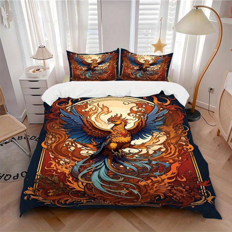 3pcs Animal-themed Phoenix Flame Soft and Comfortable Breathability, Bedding Set, Machine Washable, Suitable for All Seasons177 135x200cm
3pcs Animal-themed Phoenix Flame Soft and Comfortable Breathability, Bedding Set, Machine Washable, Suitable for All Seasons177 135x200cm