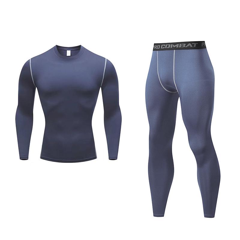 Men s Quick-Dry Compression Sports Set: Long Sleeve & Pants for Spring/Autumn Training & Running S (40-50 kg) темно-синього кольору
Men s Quick-Dry Compression Sports Set: Long Sleeve & Pants for Spring/Autumn Training & Running S (40-50 kg) темно-синього кольору