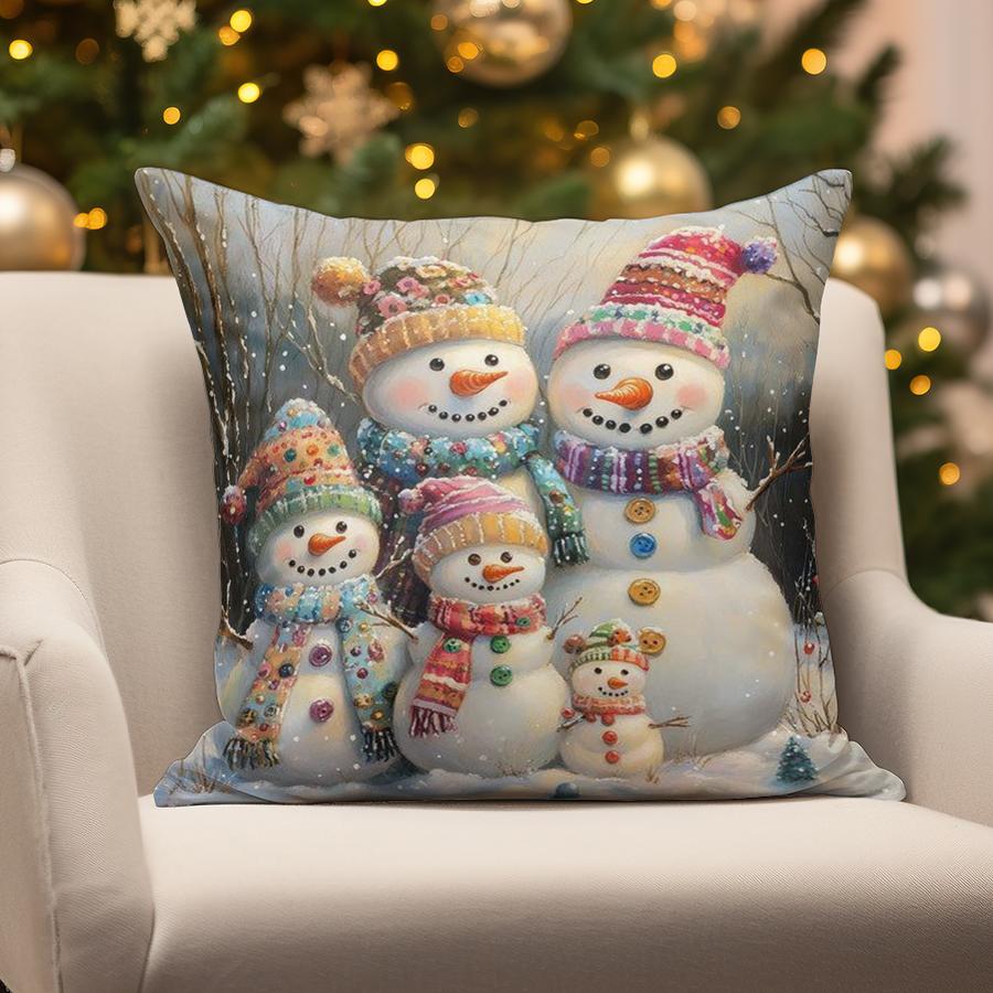 Home Decor Christmas Cute Animal & Snowman Suitable For Sofa Bedroom Car Pillow Cover Cushion Rectangular Back Cushion 16x16Inch
Home Decor Christmas Cute Animal & Snowman Suitable For Sofa Bedroom Car Pillow Cover Cushion Rectangular Back Cushion 16x16Inch