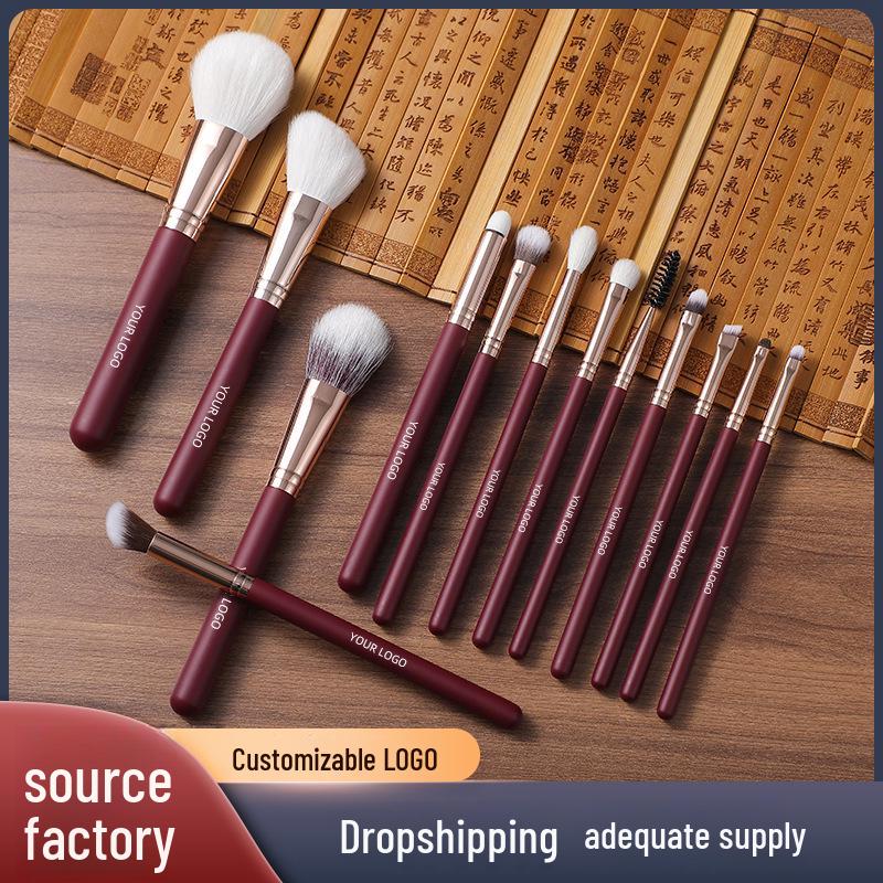Premium 13-Piece Animal Hair Makeup Brush Set: Loose Powder, Dot, Angled, Eye Shadow - Beauty Essentials 13 Red Set OPP
Premium 13-Piece Animal Hair Makeup Brush Set: Loose Powder, Dot, Angled, Eye Shadow - Beauty Essentials 13 Red Set OPP