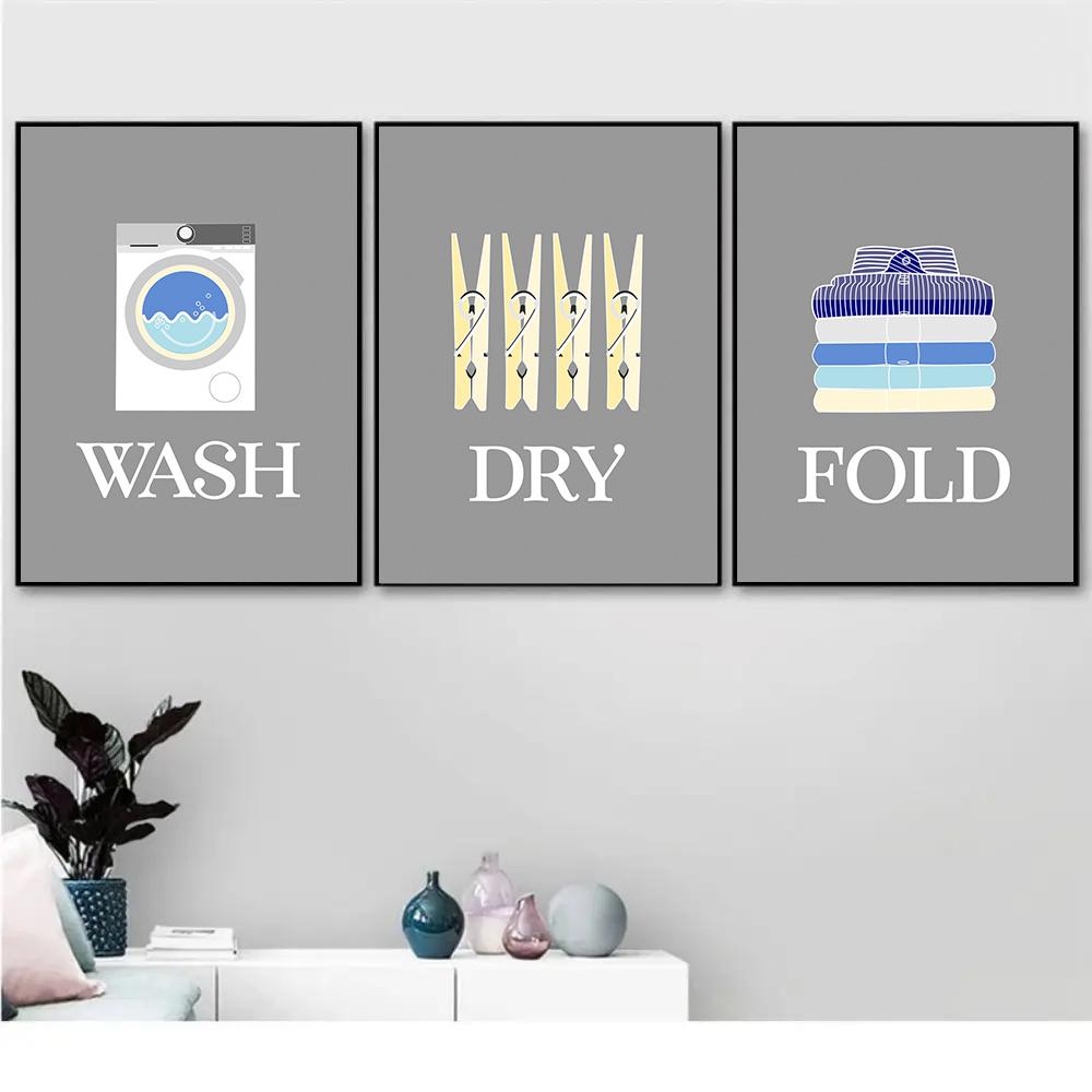 Nordic Laundry Care Symbols Guide Wash Dry Fold Poster Canvas Painting Wall Art Pictures Minimalism Home Laundry Room Decor 21cm×30cm NoFrame
Nordic Laundry Care Symbols Guide Wash Dry Fold Poster Canvas Painting Wall Art Pictures Minimalism Home Laundry Room Decor 21cm×30cm NoFrame