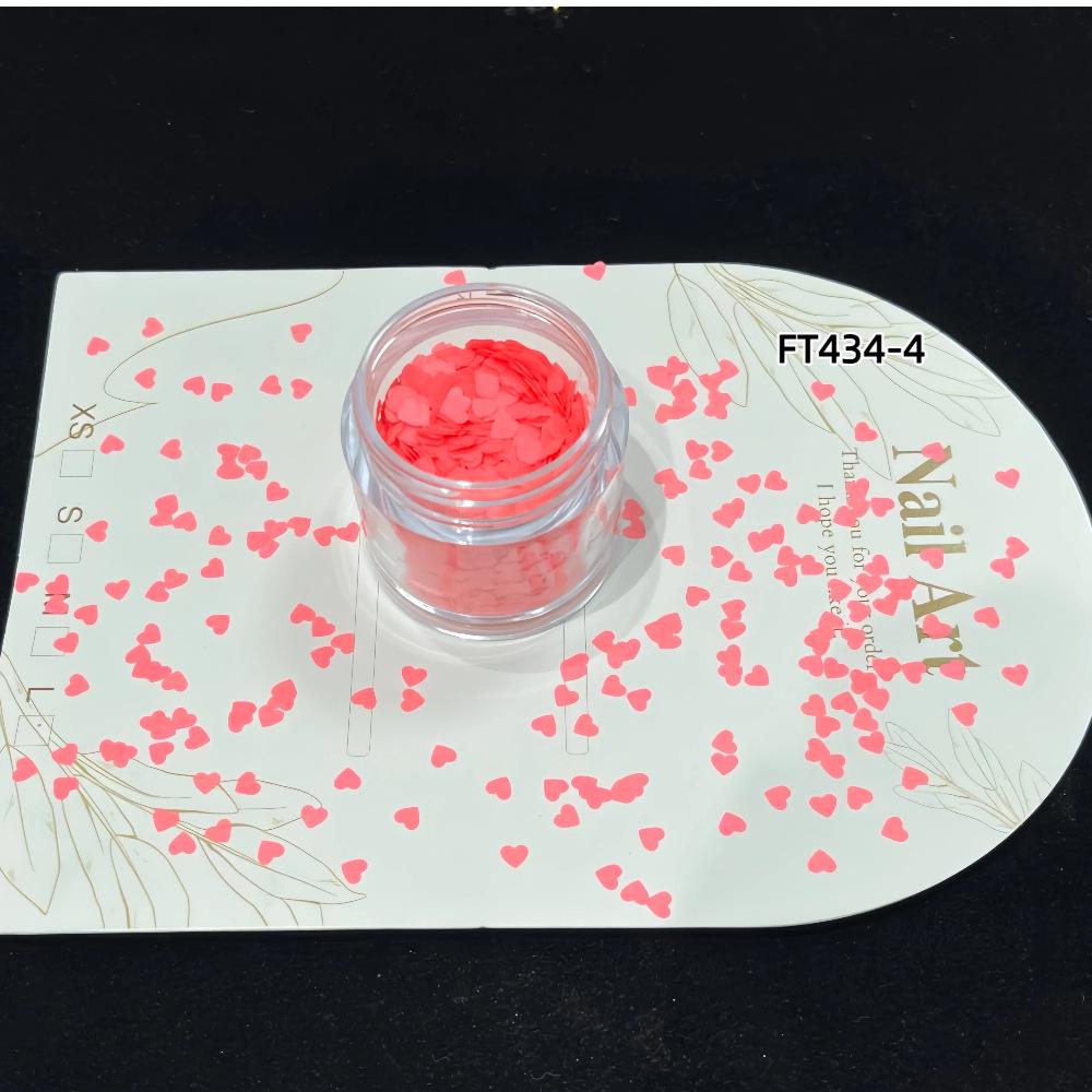 Fluorescent Heart Sequin Glitter: Iridescent, Solvent-Resistant Nail Art Powder 1g Net Content
Fluorescent Heart Sequin Glitter: Iridescent, Solvent-Resistant Nail Art Powder 1g Net Content