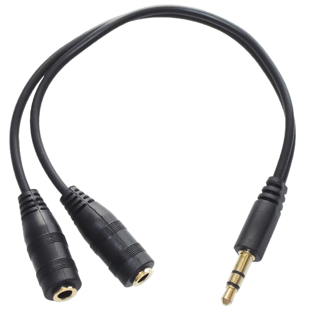 KAUMO earphone cable cord stereo mini bifurcated 2-branch 2-pronged (3.5mm 3-pole terminal)
KAUMO earphone cable cord stereo mini bifurcated 2-branch 2-pronged (3.5mm 3-pole terminal)