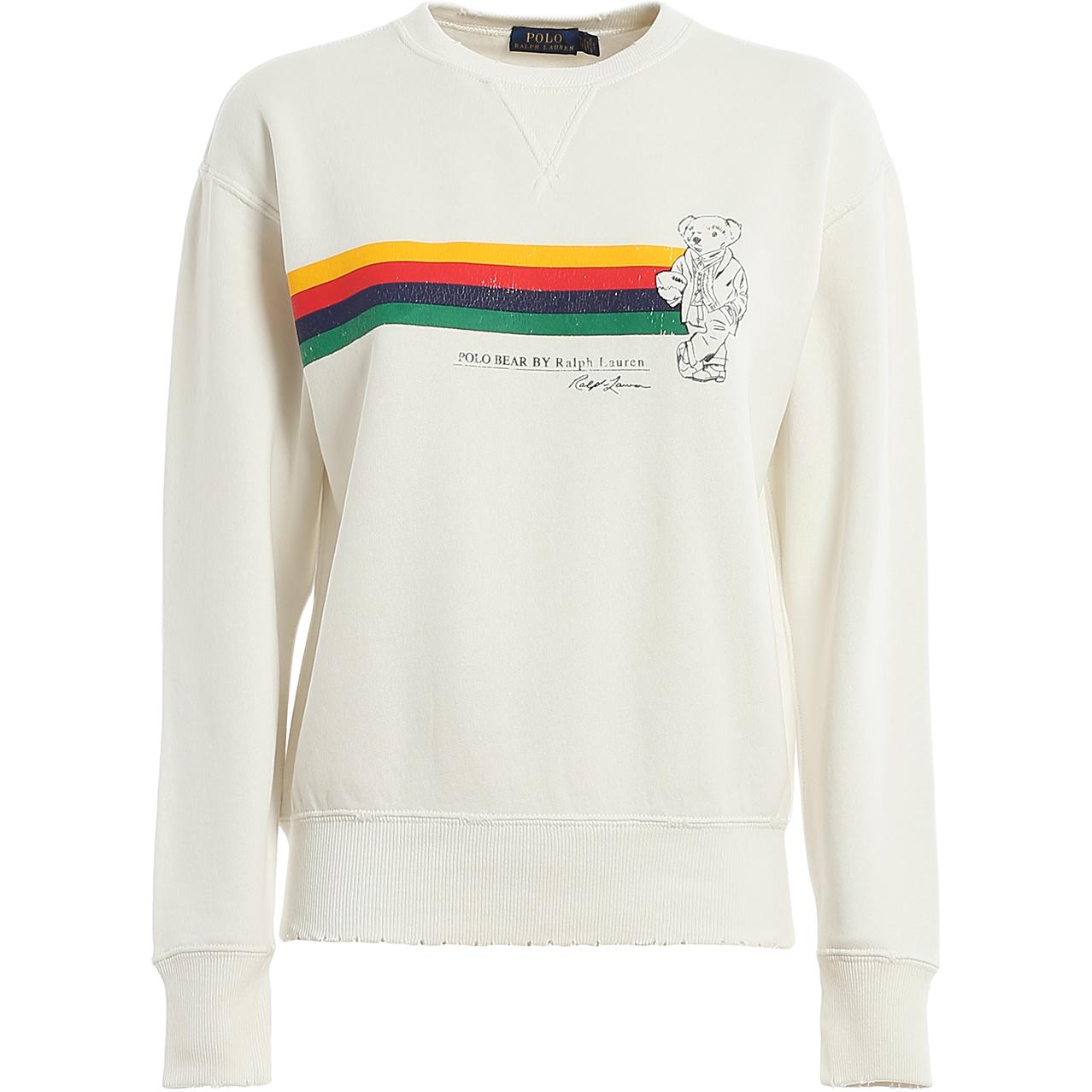 Polo Ralph Lauren Bear Print Rainbow Design Washed Vintage Crew Neck Long Sleeve Sweatshirt Women sweatshirt 211780307-001 XS
Polo Ralph Lauren Bear Print Rainbow Design Washed Vintage Crew Neck Long Sleeve Sweatshirt Women sweatshirt 211780307-001 XS