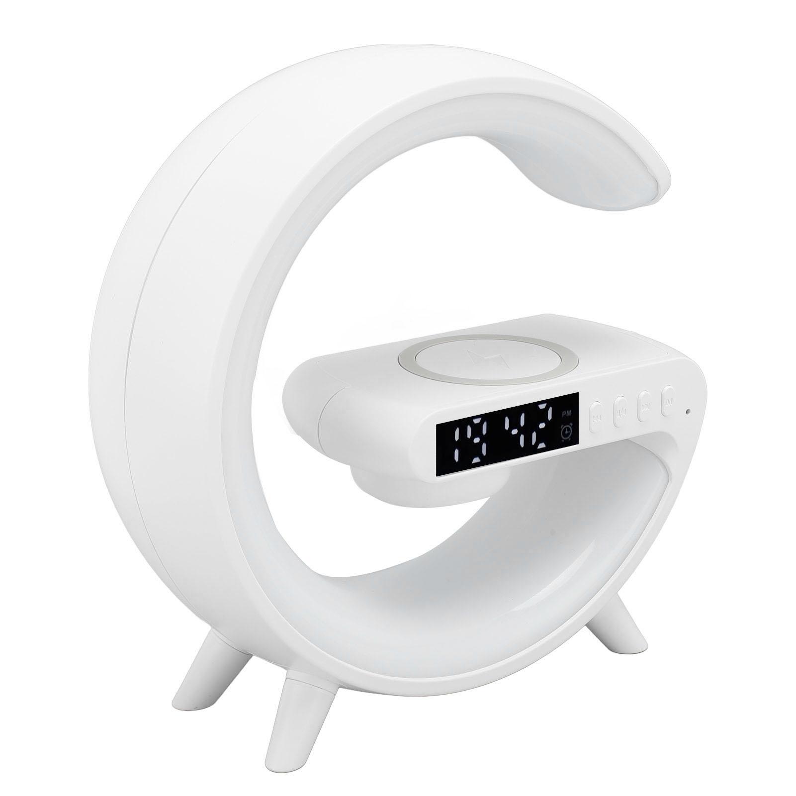 Будильник с беспроводной зарядной станцией, Bluetooth-динамик, синхронизация музыки, пульт дистанционного управления
Будильник с беспроводной зарядной станцией, Bluetooth-динамик, синхронизация музыки, пульт дистанционного управления