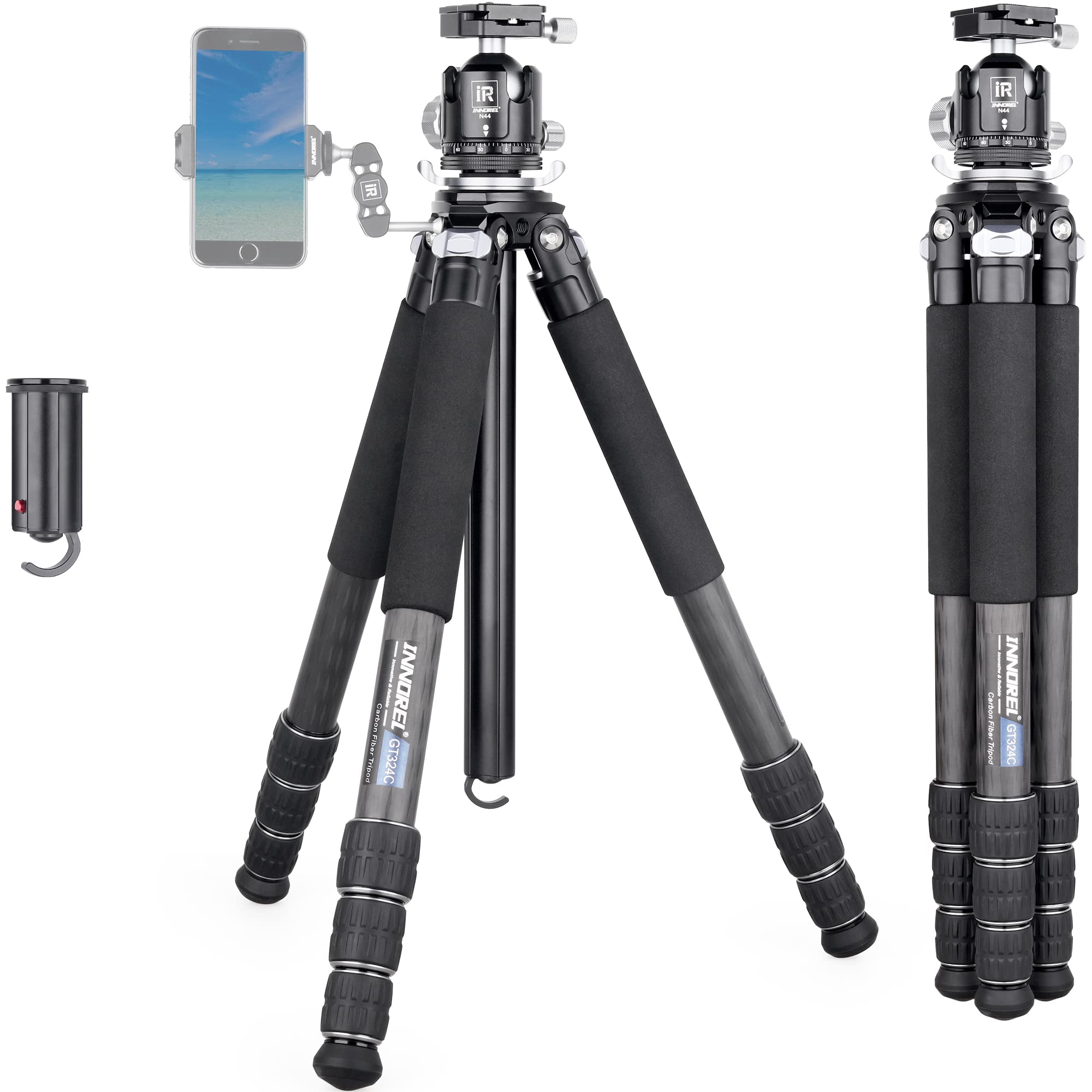 INNOREL Carbon Tripod for Ball Head Kit with Center Load Capacity inches Pipe Sports Day Cameras, Pole, 25KG, 32/10/170CM Height, 12.8/10.8/8.8
INNOREL Carbon Tripod for Ball Head Kit with Center Load Capacity inches Pipe Sports Day Cameras, Pole, 25KG, 32/10/170CM Height, 12.8/10.8/8.8