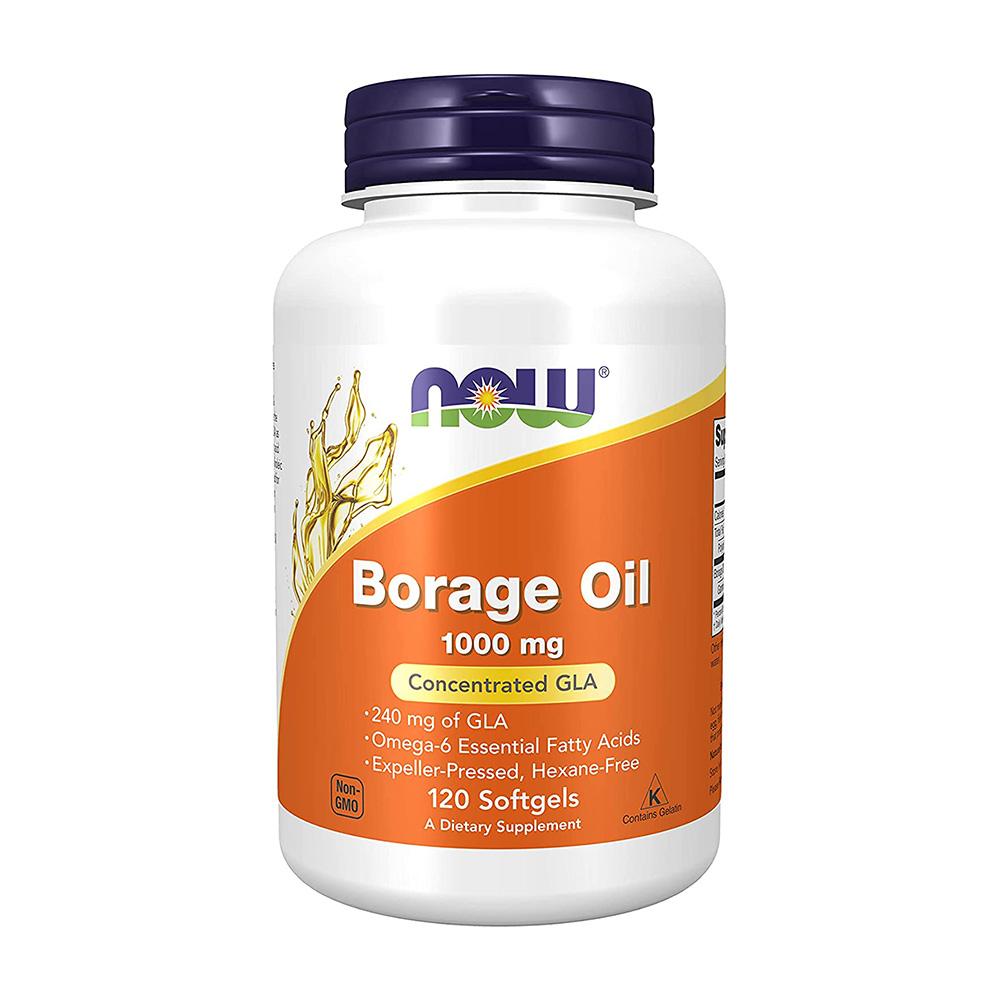 Borage Oil 1000 mg, 120 Softgels 
Borage Oil 1000 mg, 120 Softgels