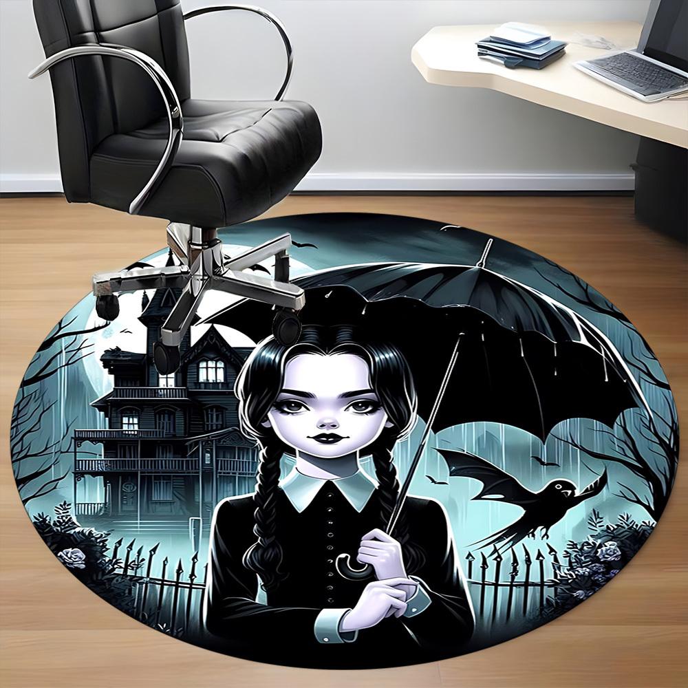 1PC Wednesday Addams Office Round Rug, Non-slip, Soft and Durable Office Rug for Interior Decoration, Perfect for Office, Beautiful Decoration 120cm
1PC Wednesday Addams Office Round Rug, Non-slip, Soft and Durable Office Rug for Interior Decoration, Perfect for Office, Beautiful Decoration 120cm