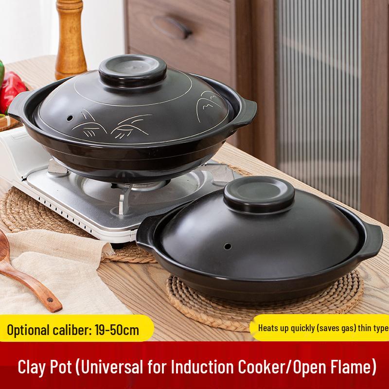 Electric Ceramic Claypot for Stew & Rice - High-Temp Resistant Sand Pot Diameter 19cm, No Lid, 550ml, 19cm x 5.8cm
Electric Ceramic Claypot for Stew & Rice - High-Temp Resistant Sand Pot Diameter 19cm, No Lid, 550ml, 19cm x 5.8cm