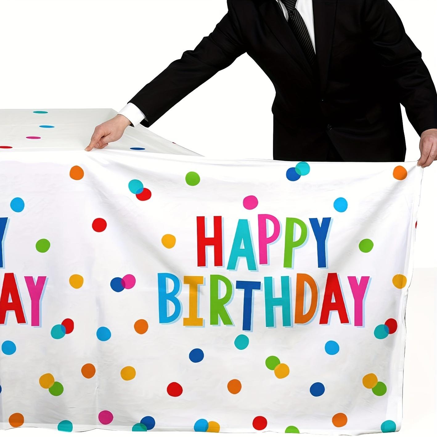 3PCS 54x108in Waterproof Plastic Birthday Tablecloth Set - Polka Dot Happy Birthday Decor for Party Supplies 3pcs
3PCS 54x108in Waterproof Plastic Birthday Tablecloth Set - Polka Dot Happy Birthday Decor for Party Supplies 3pcs