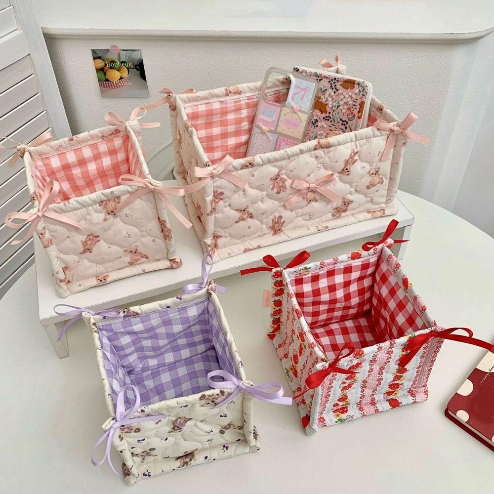 Ins Style Quilted Storage Basket Square Sundries Organizing Bag Desktop Storage Basket Cosmetics Purple-S
Ins Style Quilted Storage Basket Square Sundries Organizing Bag Desktop Storage Basket Cosmetics Purple-S