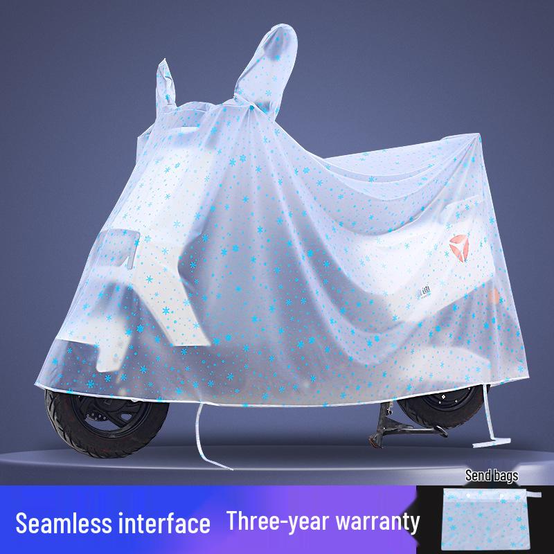 Waterproof Rainproof Sunshade Cover for Electric Cars and Motorcycles Small - Snowflake Blue
Waterproof Rainproof Sunshade Cover for Electric Cars and Motorcycles Small - Snowflake Blue