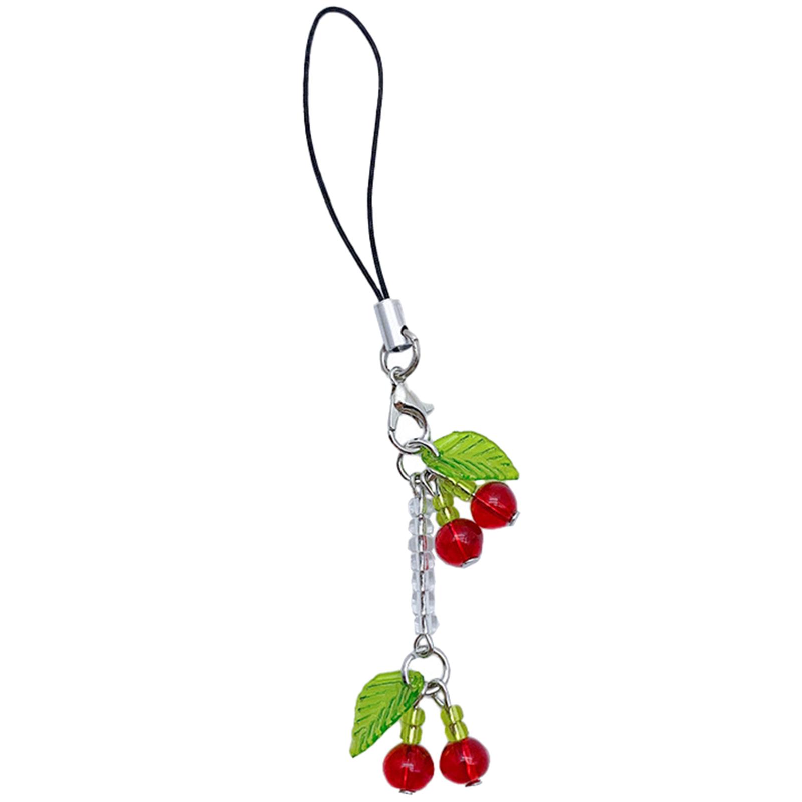 Beaded Cherry Hanging Pendant Sweet Cool Phone Strap Bag Decoration Portable Y2K Style Hanging Lanyard for Girls Women 1
Beaded Cherry Hanging Pendant Sweet Cool Phone Strap Bag Decoration Portable Y2K Style Hanging Lanyard for Girls Women 1