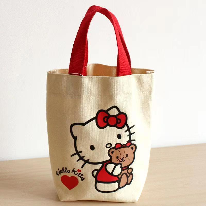 Portable Canvas Tote: Cute Bucket-Shaped Lunch Bag for Office Workers & New Moms Hello Kitty White
Portable Canvas Tote: Cute Bucket-Shaped Lunch Bag for Office Workers & New Moms Hello Kitty White
