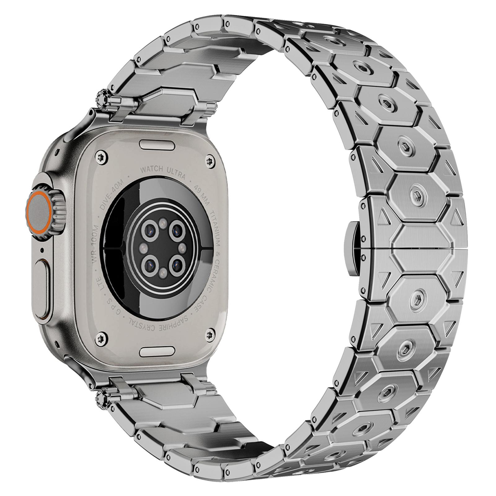 Watch Band for Apple Watch Series 10 Ultra 9 8 7 SE 6 5 4 3 2 1 46mm 49mm 45mm 44mm 42mm Butterfly Buckle Stainless Steel Strap Silver
Watch Band for Apple Watch Series 10 Ultra 9 8 7 SE 6 5 4 3 2 1 46mm 49mm 45mm 44mm 42mm Butterfly Buckle Stainless Steel Strap Silver