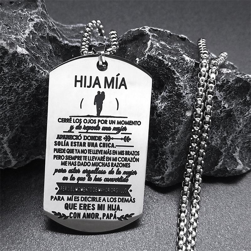 HIJA MIA Stainless Steel Necklaces Pendants for Women Jewelry collar para mi hija Father s Day Gifts
HIJA MIA Stainless Steel Necklaces Pendants for Women Jewelry collar para mi hija Father s Day Gifts