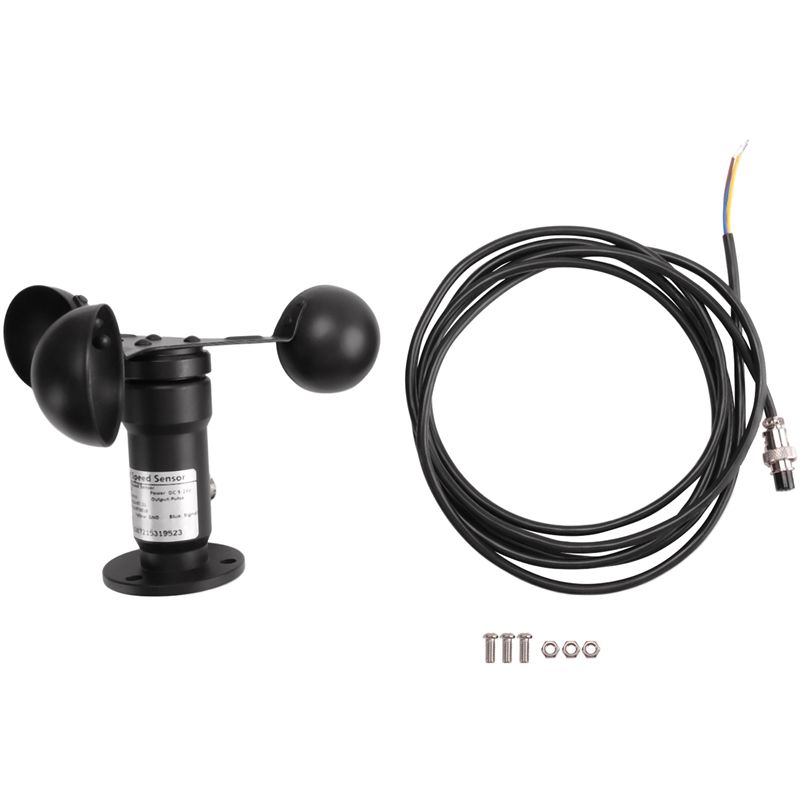A84E-Pulse Signal Wind Sensor Digital Anemometer Pulse Signal Output Aluminum Alloy Wind Speed Sensor Anemometer Anemometer чорний
A84E-Pulse Signal Wind Sensor Digital Anemometer Pulse Signal Output Aluminum Alloy Wind Speed Sensor Anemometer Anemometer чорний