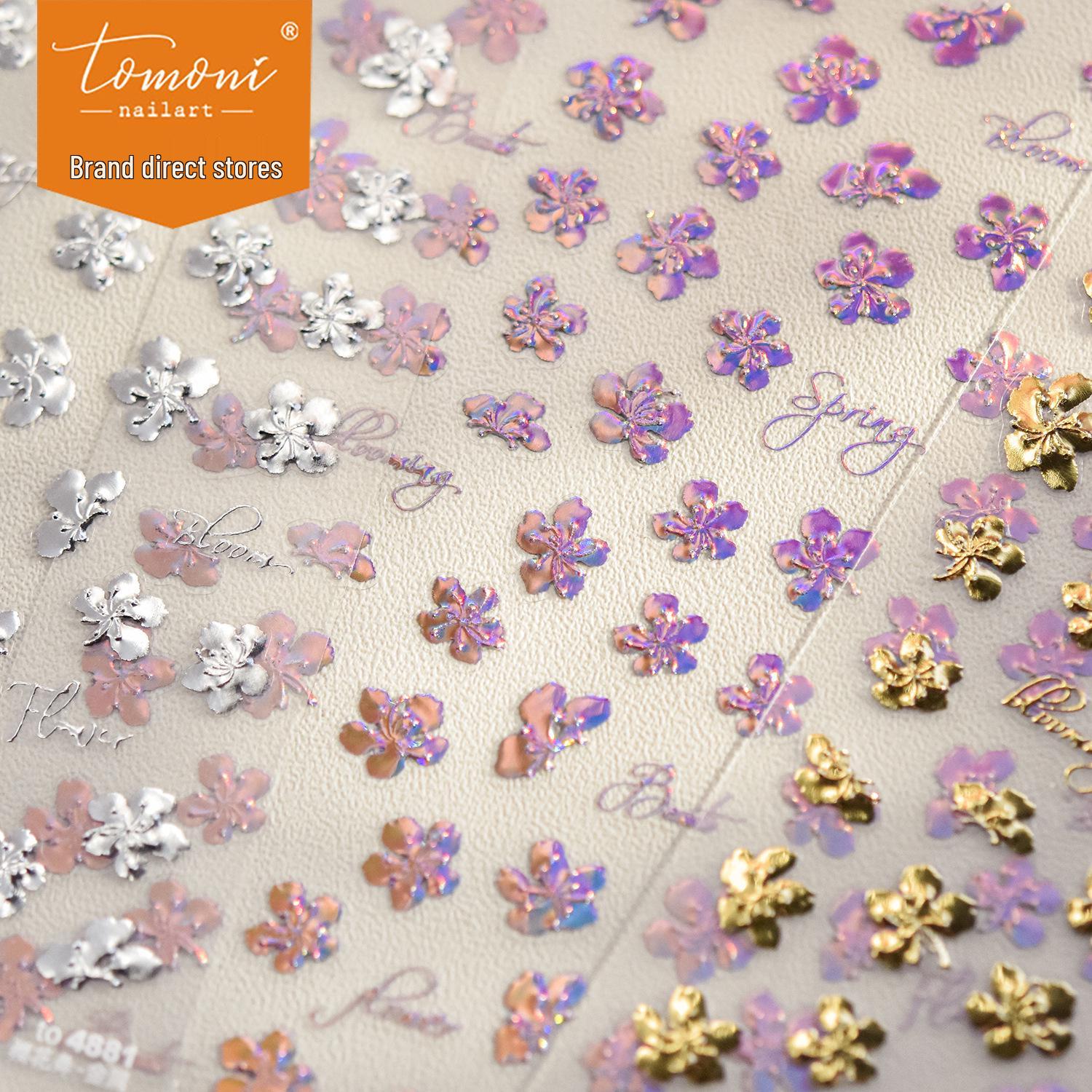 Tomoni Hot Stamping Cherry Blossom Nail Stickers - Popular Japanese Retro Stationery for Nail Art
Tomoni Hot Stamping Cherry Blossom Nail Stickers - Popular Japanese Retro Stationery for Nail Art