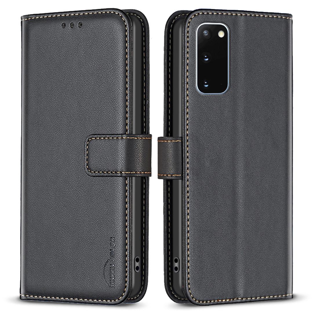 BINFEN COLOR BF17 For Samsung Galaxy S20 4G/5G Flip Folio Wallet Cover PU Leather Stand Phone Case Black
BINFEN COLOR BF17 For Samsung Galaxy S20 4G/5G Flip Folio Wallet Cover PU Leather Stand Phone Case Black