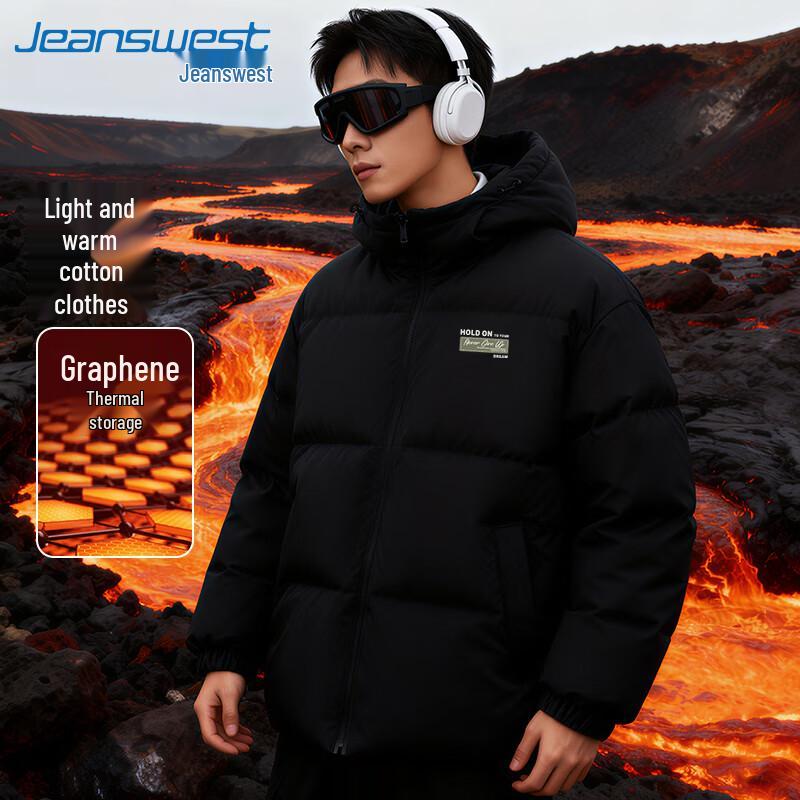 Jeanswest Men s Winter Trendy Hooded Padded Jacket with Letter Print 4XL (200-230 lbs suggested)
Jeanswest Men s Winter Trendy Hooded Padded Jacket with Letter Print 4XL (200-230 lbs suggested)